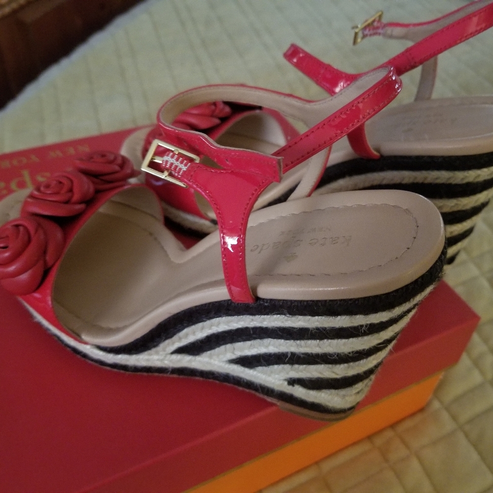 Kate Spade JILL- MARASCHINO RED New York Sandals - Picture 5 of 6